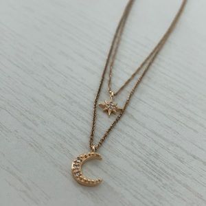 Saks Ava & Aiden Moon and star necklace